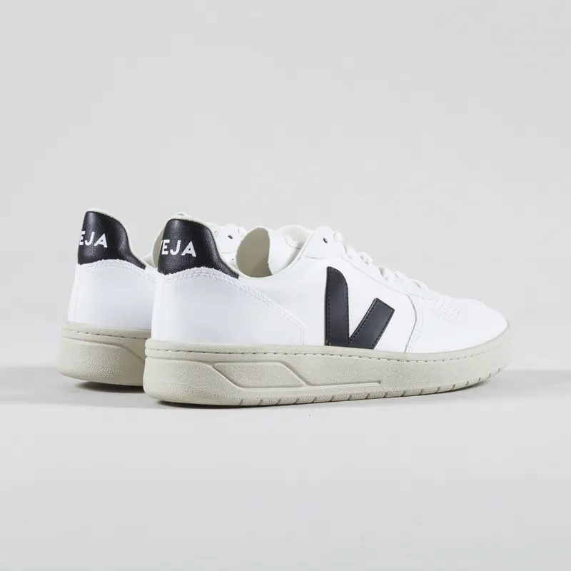 Veja V-10 CWL Shoes White Black-1