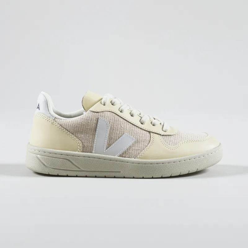 Veja Womens V-10 J-Mesh Shoes Jute White Multico-2
