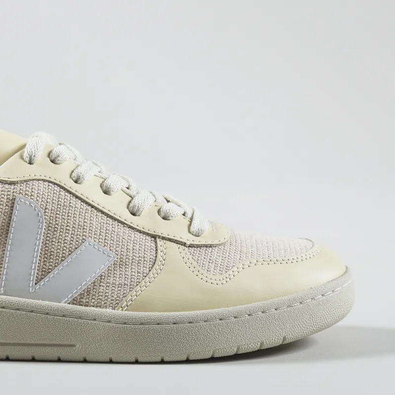 Veja Womens V-10 J-Mesh Shoes Jute White Multico-6