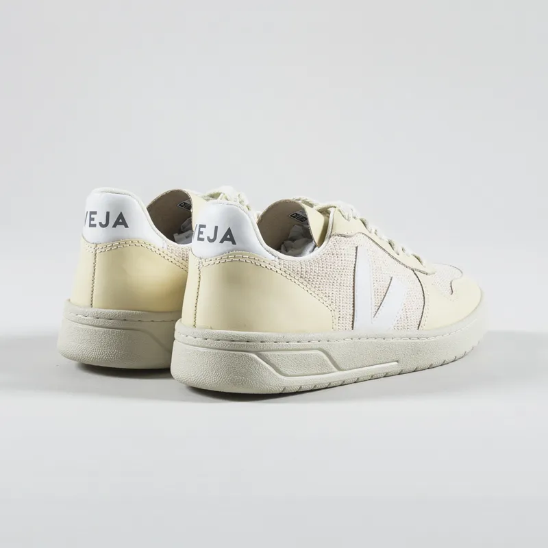 Veja Womens V-10 J-Mesh Shoes Jute White Multico-1