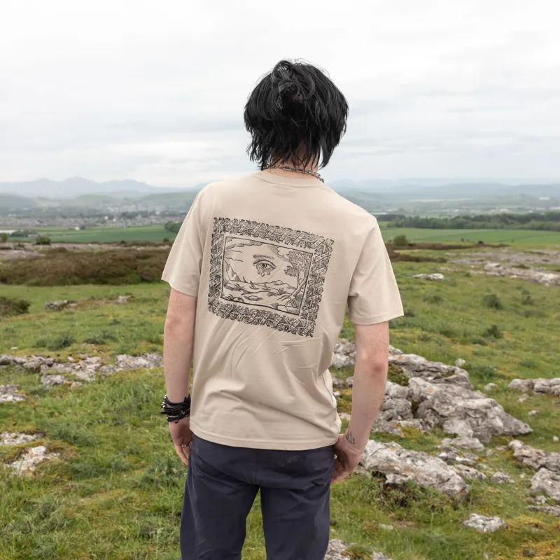 Working Class Heroes x England On Fire Minerva Britanna T Shirt Desert Dust-1