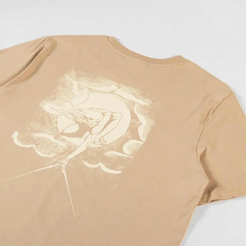 Working Class Heroes x England On Fire Europe A Prophecy Regular Fit T Shirt Latte-4