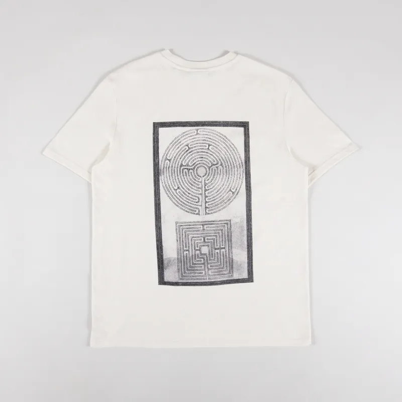 Working Class Heroes x England On Fire Trevelyan Maze T Shirt Natural