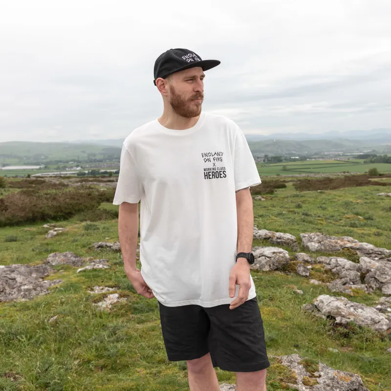 Working Class Heroes x England On Fire The Mowing Devil Regular Fit T Shirt Off White-2