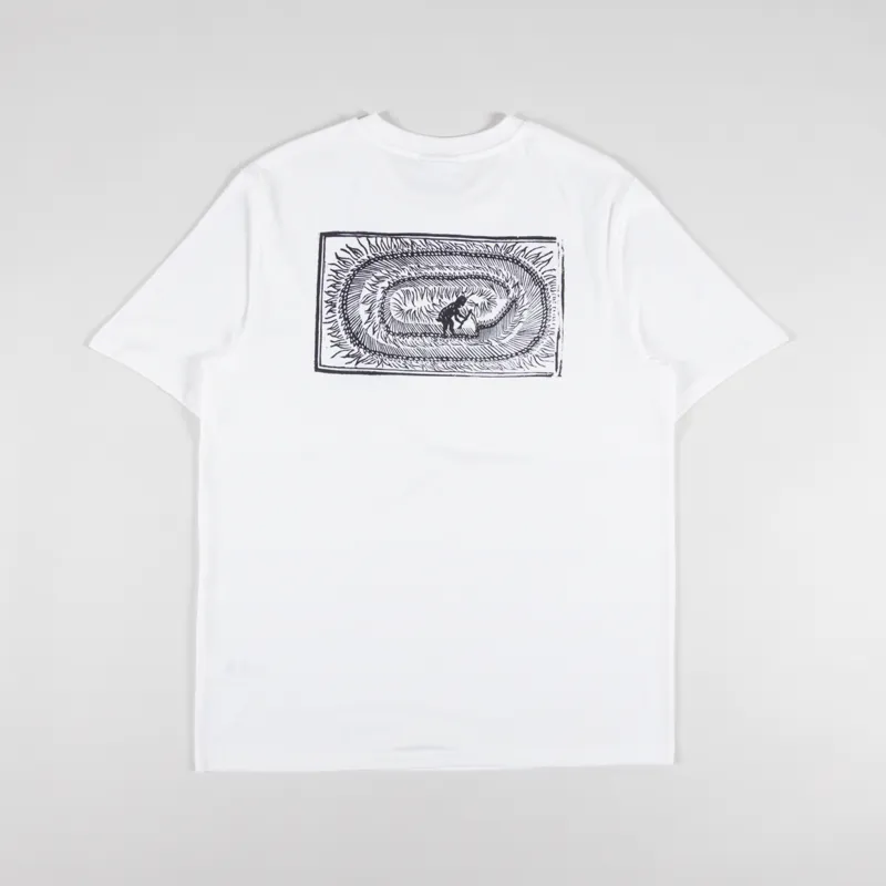 Working Class Heroes x England On Fire The Mowing Devil Regular Fit T Shirt Off White