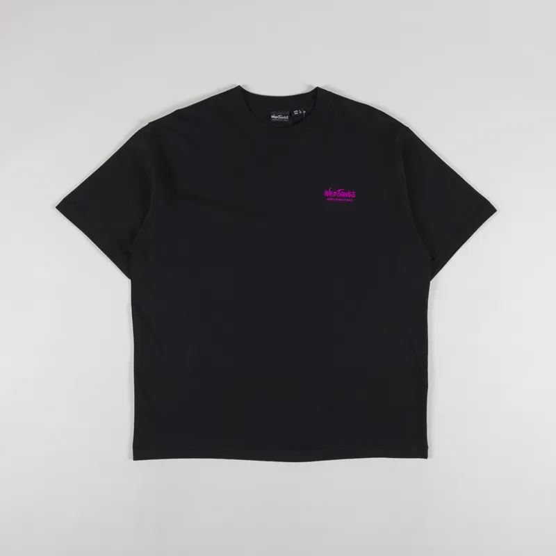 Wild Things Wild Cat T Shirt Black-1