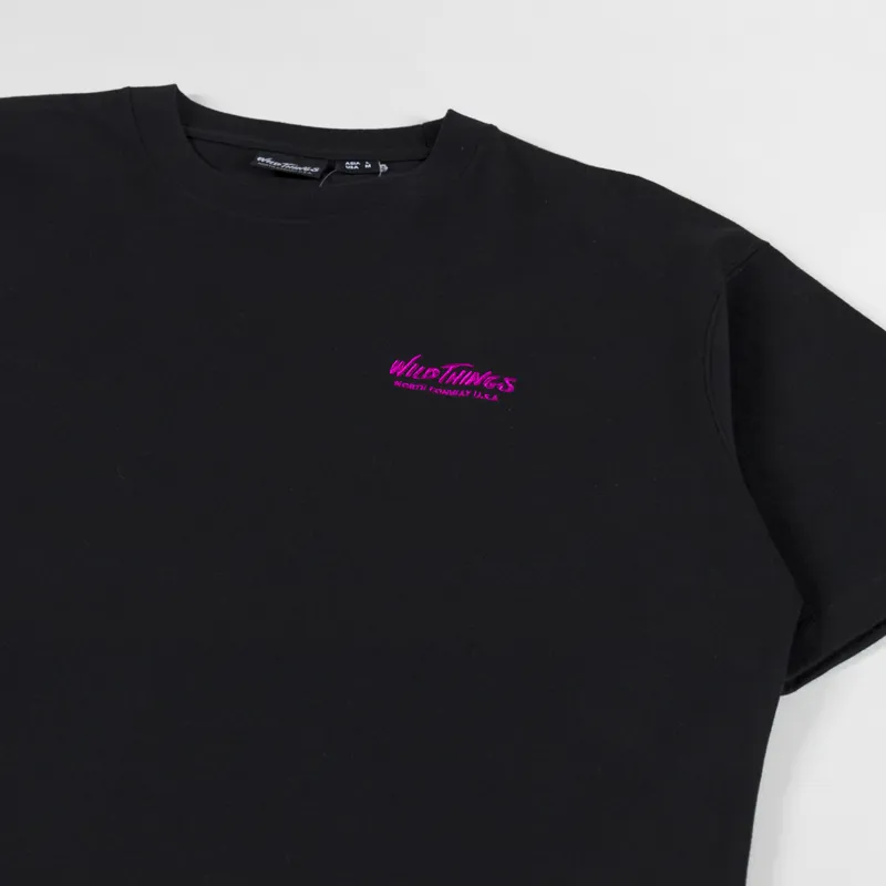 Wild Things Wild Cat T Shirt Black-3