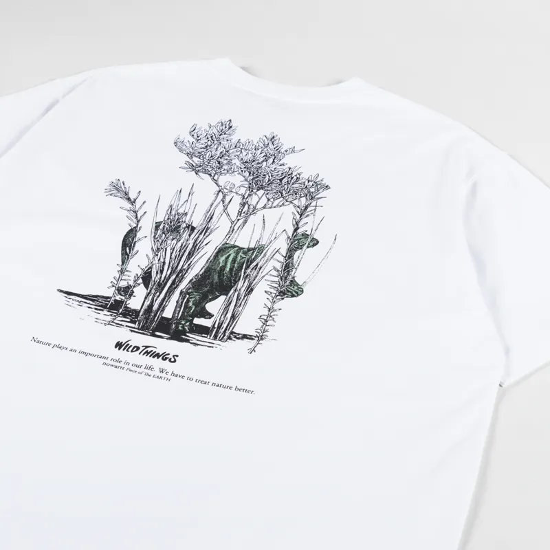 Wild Things Wild Animal T Shirt White-2