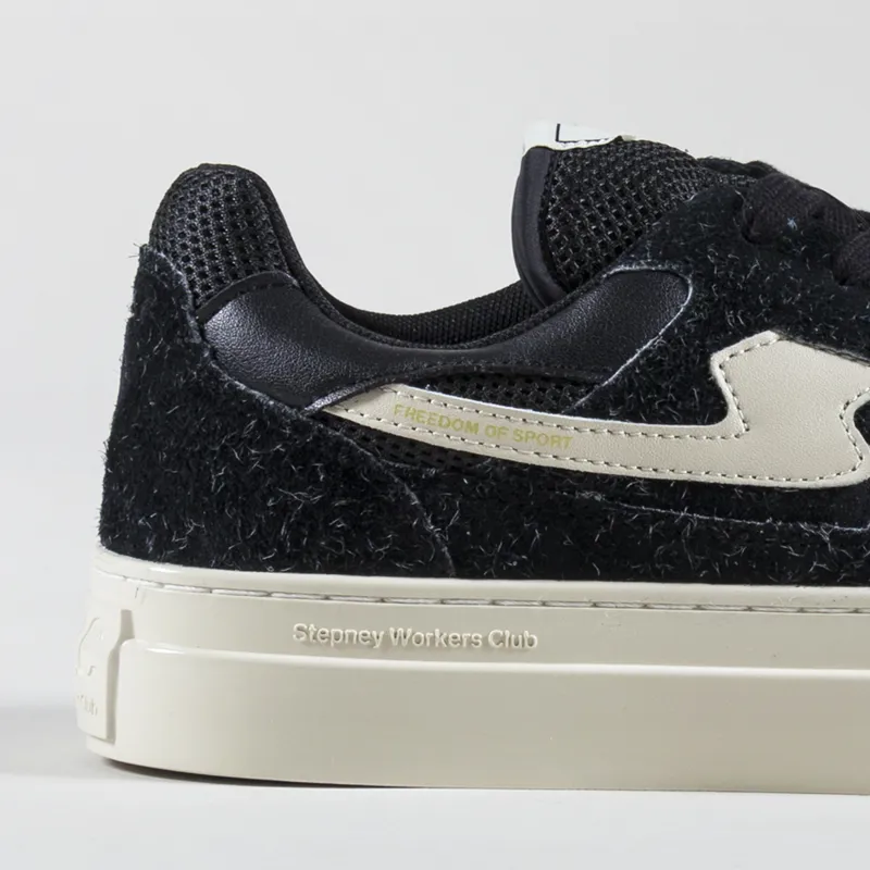 Stepney Workers Club Pearl S-Strike Raw Suede Shoes Mix Black-5