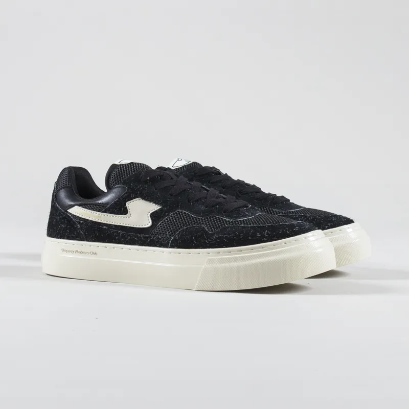 Stepney Workers Club Pearl S-Strike Raw Suede Shoes Mix Black