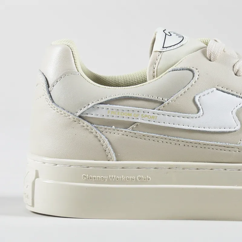 Stepney Workers Club Pearl S-Strike Shoes Leather Ecru White-5