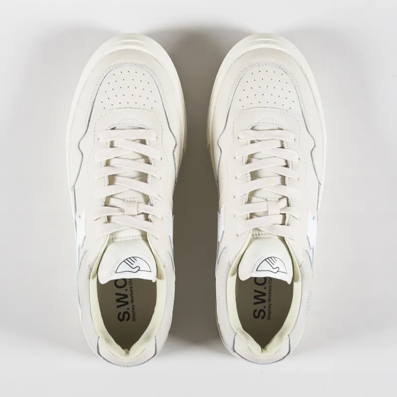 Stepney Workers Club Pearl S-Strike Shoes Leather Ecru White-2