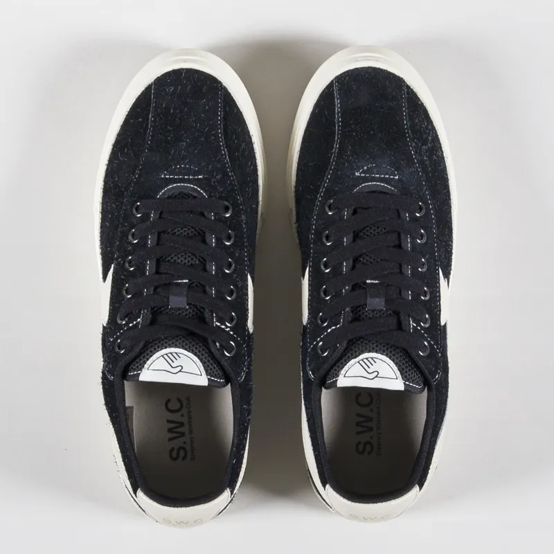 Stepney Workers Club Dellow S-Strike Cup Shoes Raw Suede Black-1