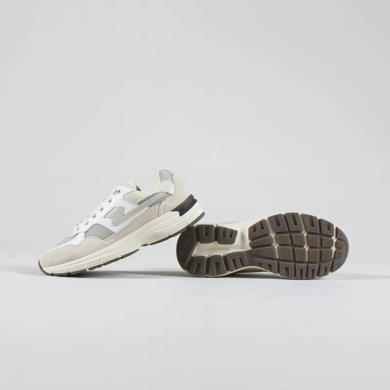 Stepney Workers Club Amiel S-Strike Shoes Suede Mix White Ecru-2
