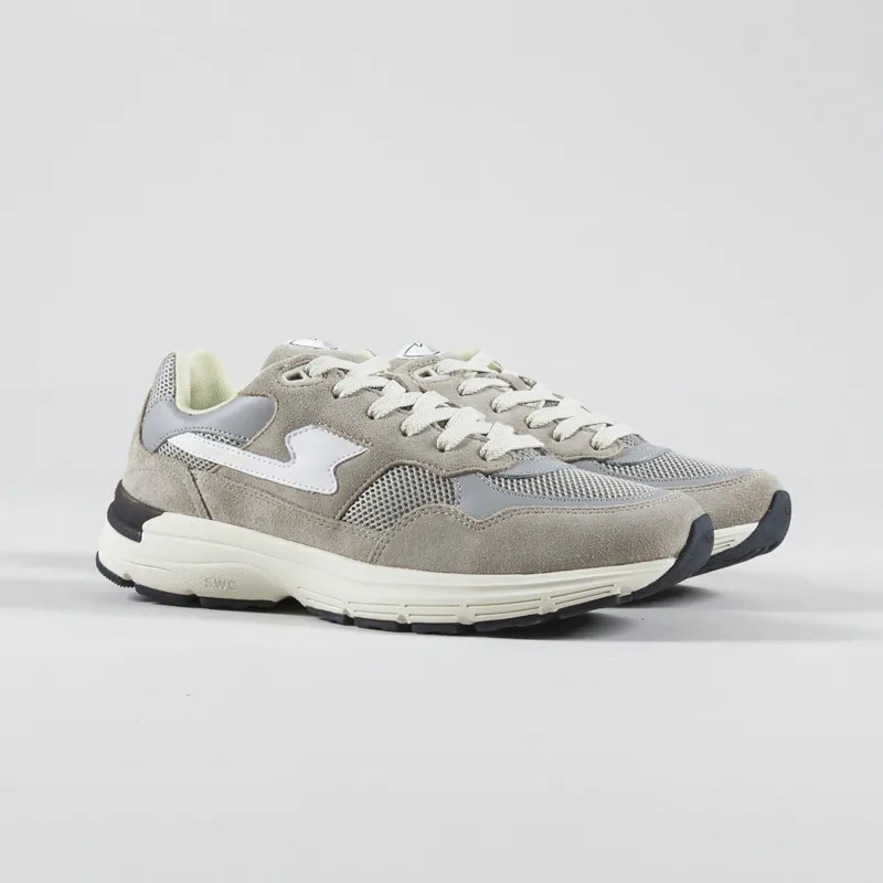 Stepney Workers Club Amiel S-Strike Shoes Suede Mix Light Grey