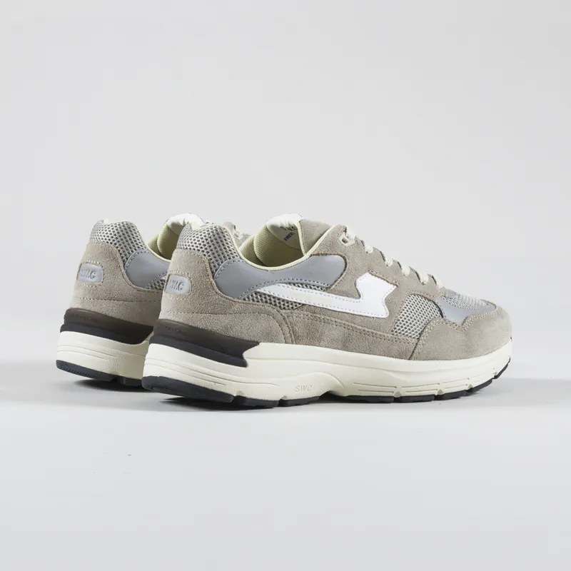 Stepney Workers Club Amiel S-Strike Shoes Suede Mix Light Grey-3
