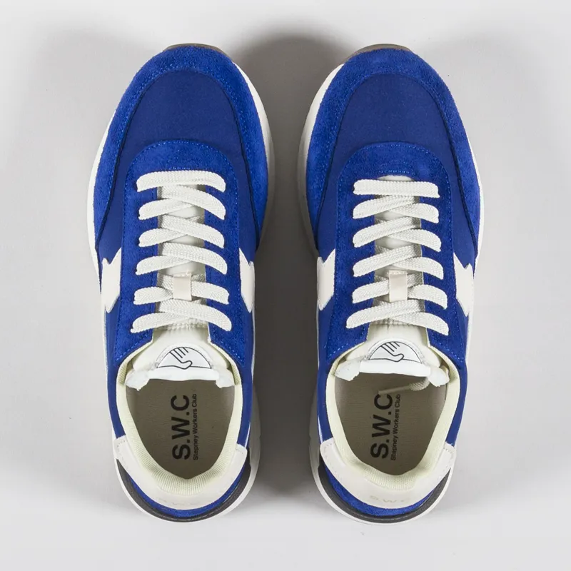 Stepney Workers Club Osier S-Strike Shoes Suede Mix College Blue-1